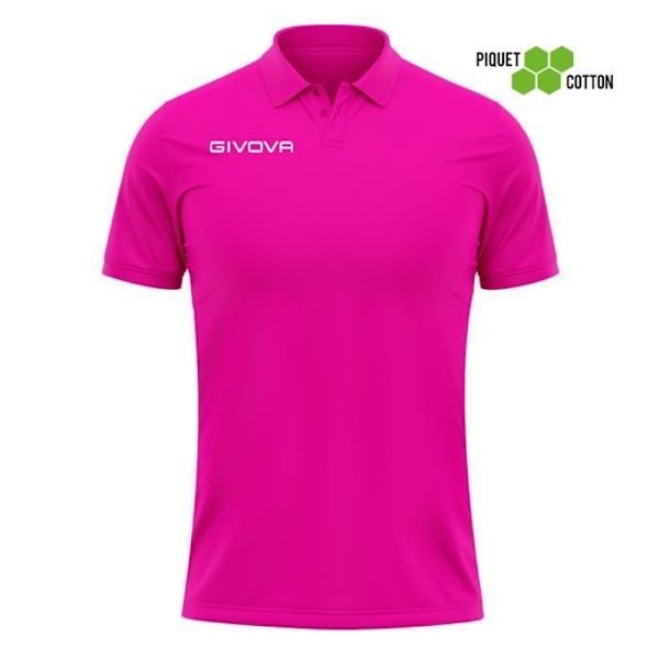 Givova sommarpikétröja i bomull - fuxia - L Fuxia M