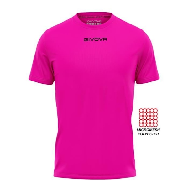 Givova One Jersey - Rosa - Herr - 2XL - 120 g/m² Micro Mesh Polyester - Gummilogotyp - Bekväm Fuxia XXXL