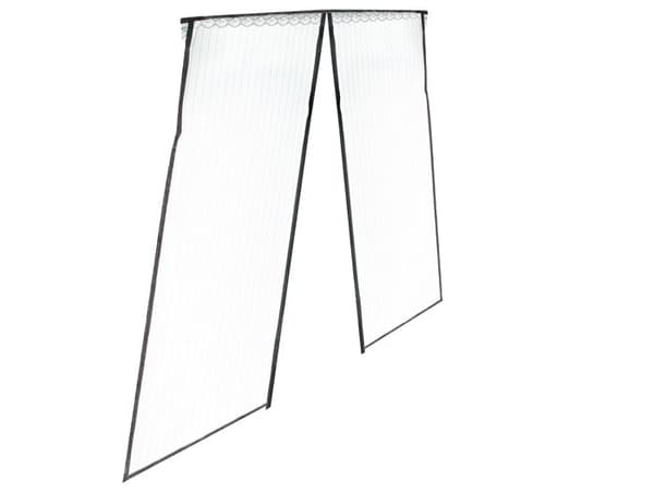 Magnetisk myggnät för dörr 85x210cm SVART