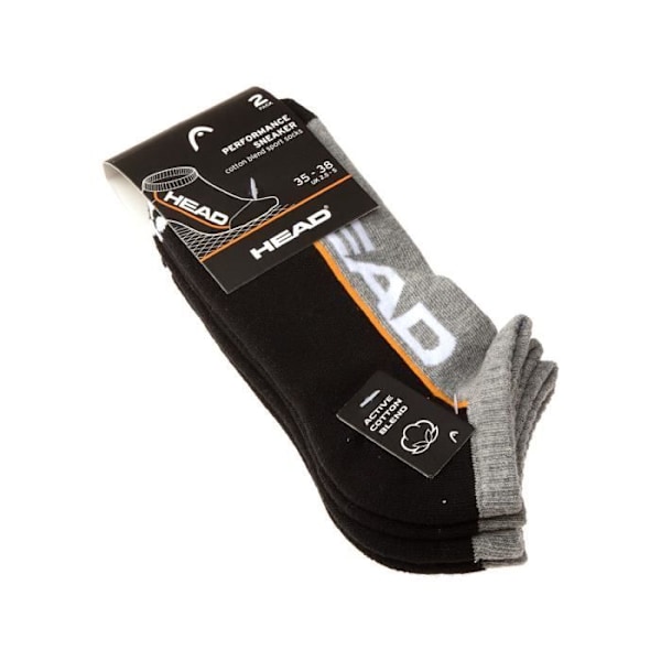 Head - Invisible Performance Sneaker Socks - Unisex 35/38 Svart