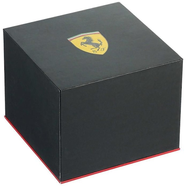 Ferrari - Herrklocka - Kvarts - Analog - Svart läderband - 0830845 Svart