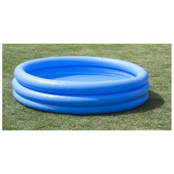 Pool med luftfyllda ringar - INTEX - 3 ringar - D. 168 x H. 38 cm - 481 liter Blå
