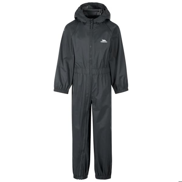 Barn zip-up kombination Trespass Button mörkgrå 5-6 år gammal