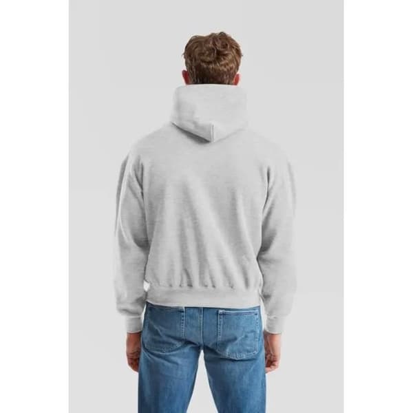 Huvtröja Fruit of the Loom Supercotton - grå grå S