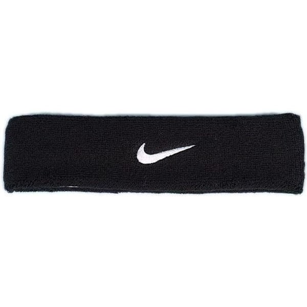 Pannband - NIKE - Blandat - Svart - 80 % bomull - Broderad logotyp Svart