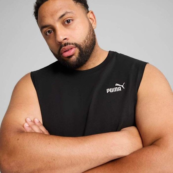 Puma Herrar Essentiell Ärmlös T-shirt 682626-01 T:XXL C:SVART Svart M