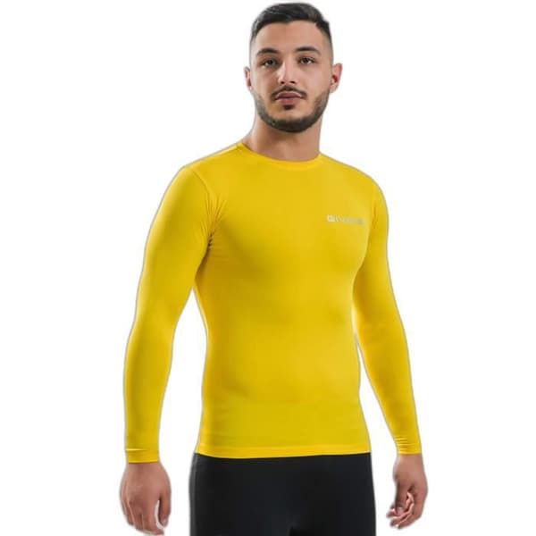 Givova Corpus 3 elastisk långärmad undertröja - Gul - L Neon Amarillo S