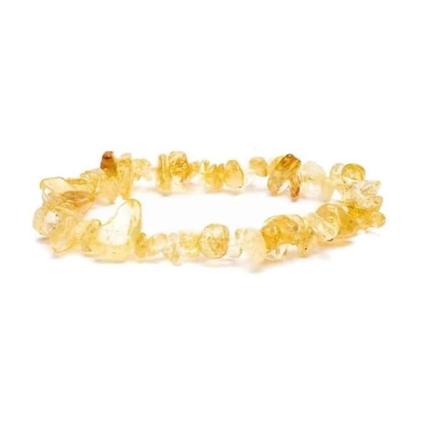 Armband i Citrin Chips - Naturliga stenar - Längd cm