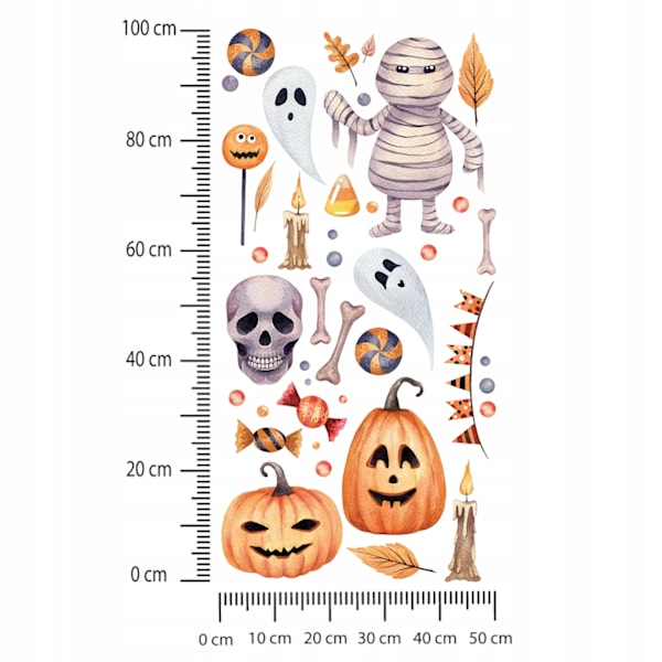 Halloween wallstickers til børn 75x150cm