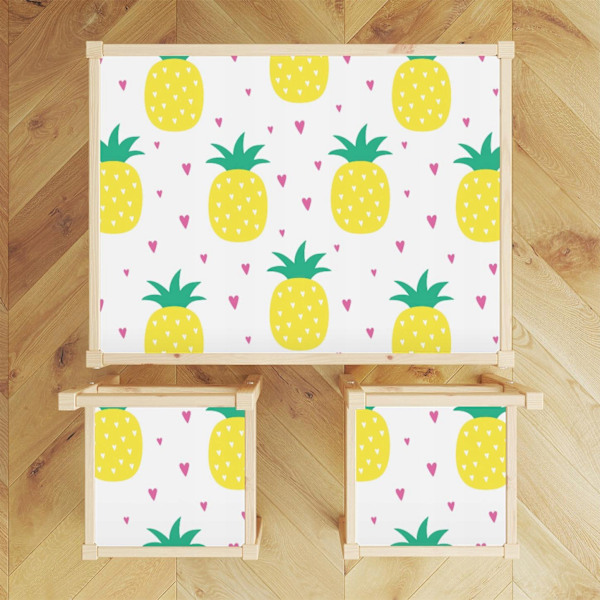 IKEA LATT bord dekal för barn Ananas förälskad