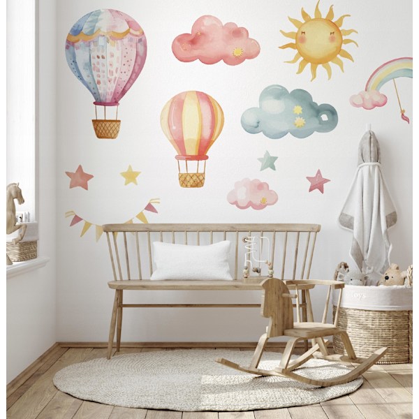 Wallstickers til børn Sunny Flights 75x150cm