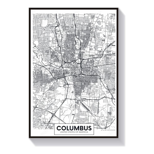 Columbus Karta Poster 50x70cm 50 cm