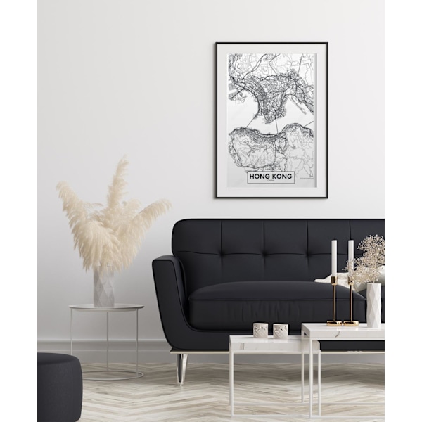 Juliste kartta Hong Kong 50 cm