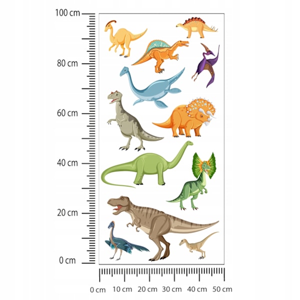 Dinosaur world wallstickers til børn 50x100cm