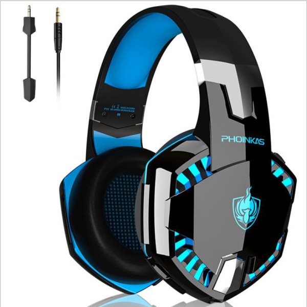 Trådløst Bluetooth-hodesett med mikrofon for PC, Xbox One, PS5, PS4 Gaming Headset