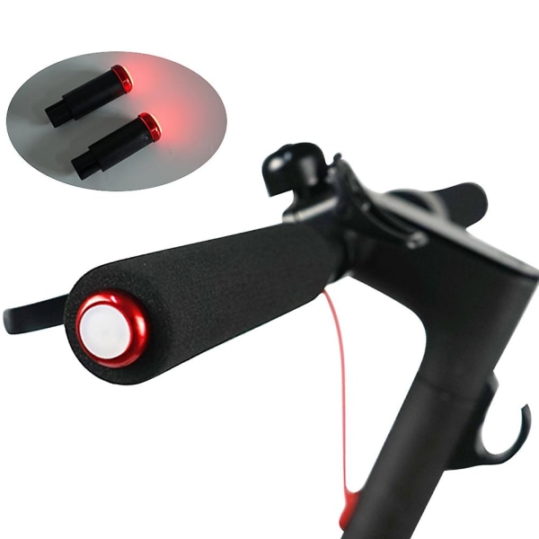 Elektrisk scooter forlænget styr med lys til Xiaomi M365/pro scooter Svamp Scooter Grip forlængerstang Cykeltilbehør Black