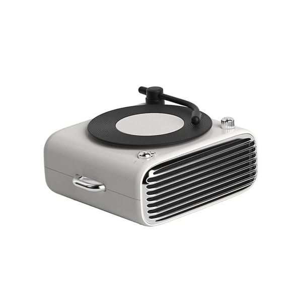 Trådlös högtalare High Fidelity Multifunktionell 6d Surround Sound Bluetooth-kompatibel 5.0 Vinyl Record Player Högtalare för att lyssna på musik White