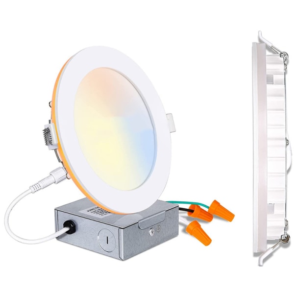 1 stk 4"9W 5-farger integrert ETL-sertifisert ultratynt led panellys kjøkken tak tyristor dimbar tofarget led panellys