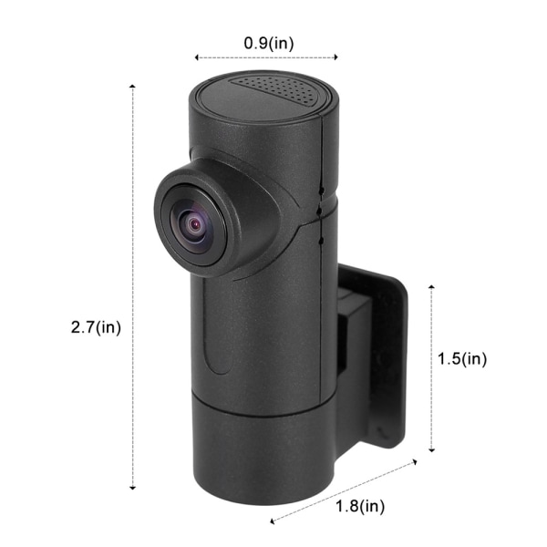 Mini Dash Cam HD 1080P Bil DVR Kamera Videoopptaker Night Vision G-sensor None