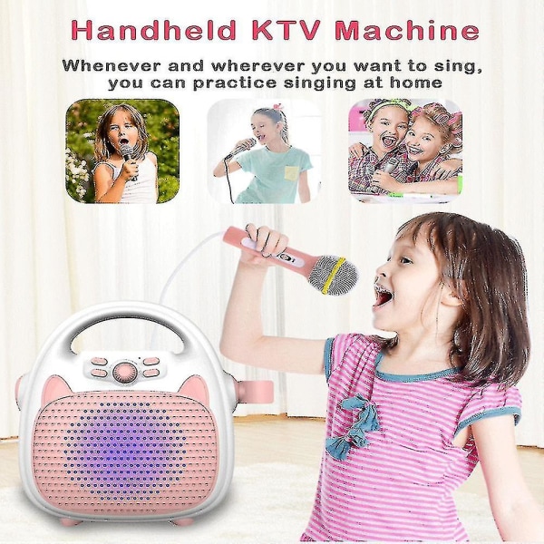 Trådløs Bluetooth-musikkspiller for barn. Barnekaraoke-sangmaskin Leketøyhøyttaler for guttejentefest