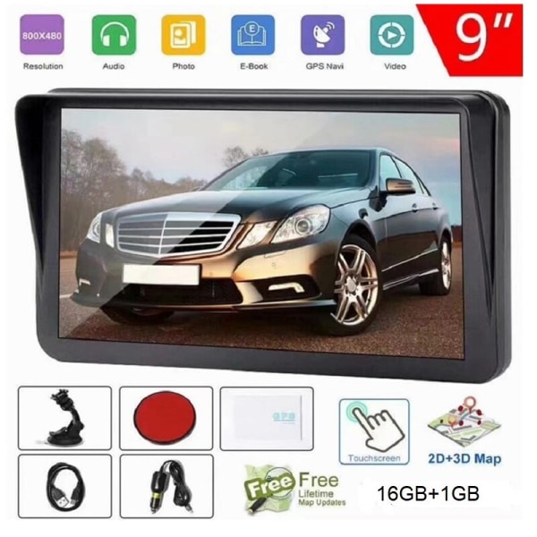 7" 9 tuuman Android GPS-navigointi autokuorma-autoille Universal Sat Navigator DVR 9 Inch Navigator