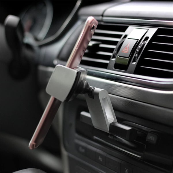 Mobilhållare Bil CD-fack, Universal Mobiltelefon Bilplatshållare 360° roterbar plats Kompatibel med alla