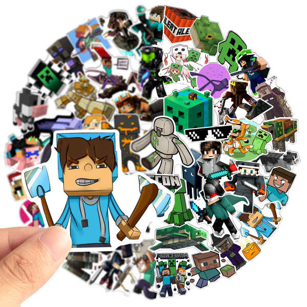 Minecraft 103p rygsæk Minecraft Teenagere drenge piger børn Børn Student（Random Stickers）