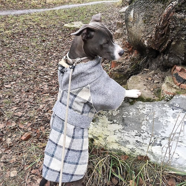 Husdjur höst- och vinterplädkappa, ullreflekterande kalltålig bomullsrock