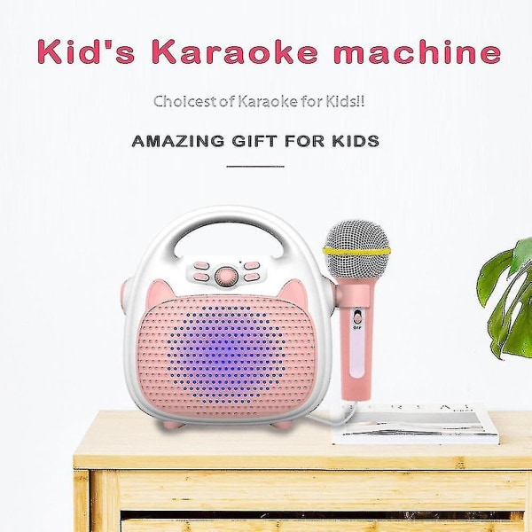Lasten langaton Bluetooth musiikkisoitin Lasten karaokelaulukone lelukaiutin tyttöjen tytöille