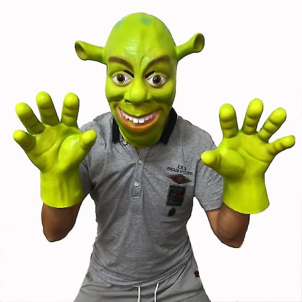 Halloween Shrek Mask Latex Mask Masquerade Funny Shrek Mask päähineet