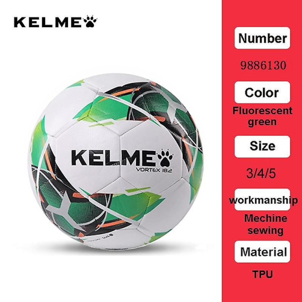 Ny profesjonell fotball fotball tpu størrelse 3 størrelse 4 størrelse 5 rød grønn mål lag match trening baller maskin sying 9886130