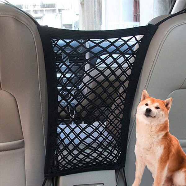Lemmikkiauton eristysverkko koiran cover Auton suojaverkko Autokoiran turvaverkko (1 pakkaus)
