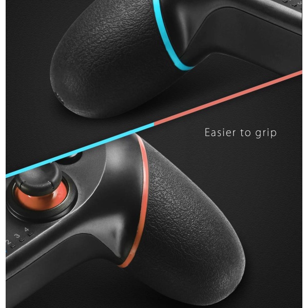 Switch Controller, Wireless Pro -ohjain Switch Remote Gamepadille joystickillä, säädettävä turbovärinä, ergonominen liukumaton (sini-punainen)