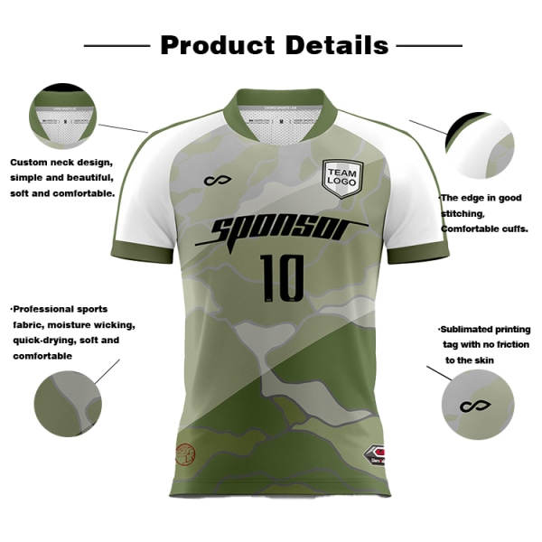 100 % polyester brugerdefineret mesh åndbart fodbold fodboldsæt Uniformer Sublimationstryk Fodbold Løbeuniform 4 2 XL