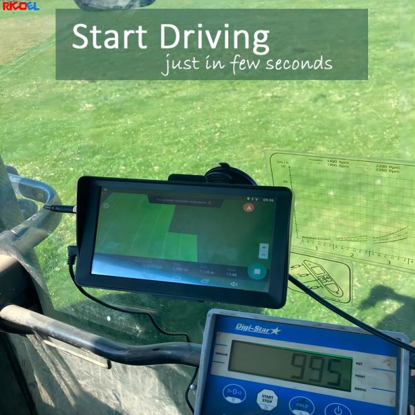 GPS-drivna GPS-traktorer för gnss inbyggda jordbrukstraktorer för GPS-styrda traktorer hållbar fältnavigator-app Black