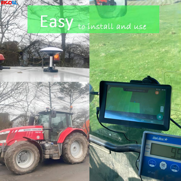 GPS-drivna GPS-traktorer för gnss inbyggda jordbrukstraktorer för GPS-styrda traktorer hållbar fältnavigator-app Black