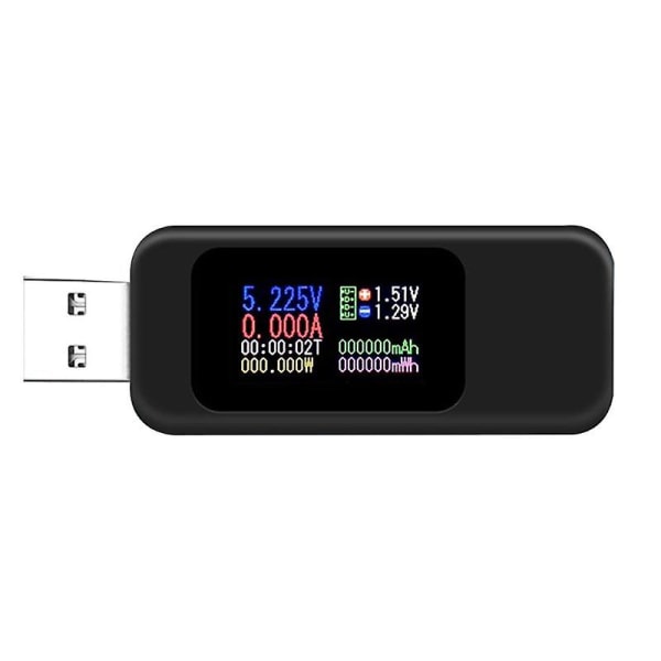 P82c Usb Oled Strøm Spenning Test Meter Strøm Kapasitet Strøm Måling Husholdning Tester Nøyaktig instrument for elektrisk BLANK