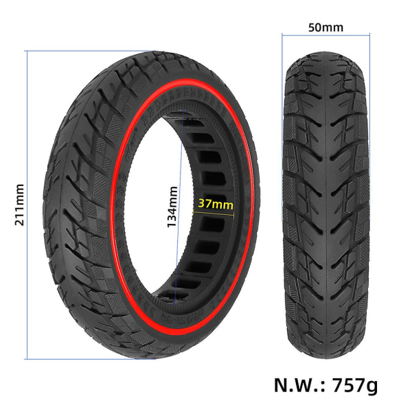 8,5 tommers solid dekk for Vsett 9&amp;9 For Zero 9 elektrisk scooter 8 1/2x2(50-134) Gummidekk erstatningsscootere Tilbehør