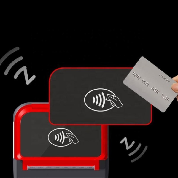 Handhållen kreditkortsmaskin smart vaktmaskin ultratunn Android handhållen kassaapparat lämplig för kontroll av kodavläsningskort