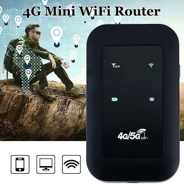 Ulåst 4g Lte mobilt bredbånd Wifi trådløs ruter Bærbart Mifi Hotspot-verktøy