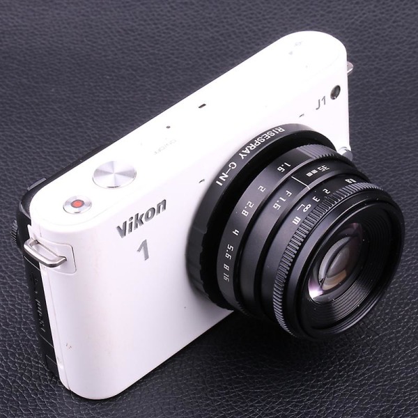 Mini 35mm F/1.6 Aps-c Cctv Objektiv+adapter Ring+ Makro Ring+hætte til Nikon1 Canon Ef-m Eosm Fujifilm X Mount Mirroless Camera Canon EF-M