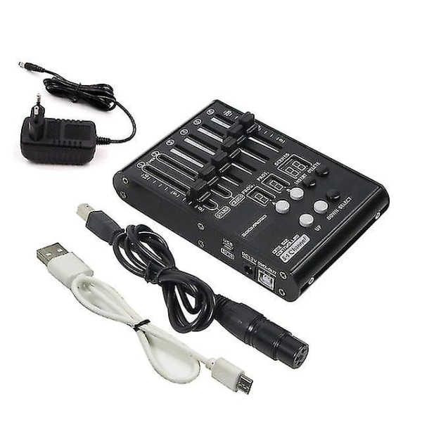 Ny Mini Dmx-kontroller Scenebelysning Dj-utstyr 54-kanaler Dmx-konsoll For Disco Party Led Par Moving Head Laser Spot Light Eu plug