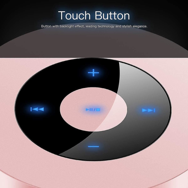 Bærbar Bluetooth-høyttaler, Mini Bluetooth-høyttaler (rosa) Betterlifefg