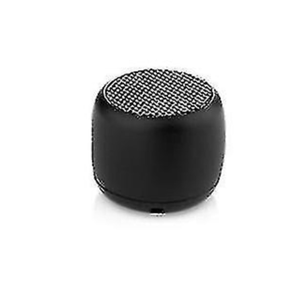Bærbar minihøyttaler trådløs Bluetooth-høyttaler, solid metallskall, LED-lys, 5 timers spilletid (svart) Gratis frakt
