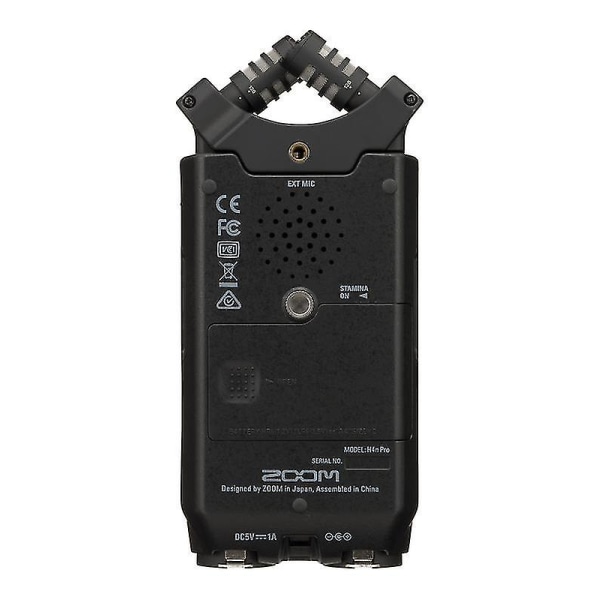 Hot New Zoom H4n Pro Black Portable Four Track Audio Handy Recorder Recording Pen Inbyggd X/y stereomikrofon för musikfilm
