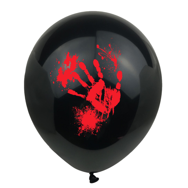 10 stk Halloween ballon dekoration sæt sort ballon heks kranie hoved edderkop spøgelse ansigt latex ballon fest dekoration
