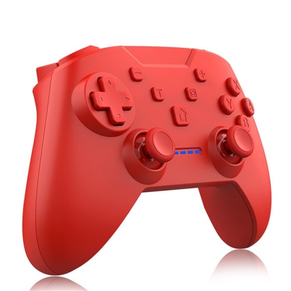 Trådløs Gamepad Joystick-spillkontroller for NS Nintendo Switch Pro-konsoll, rød