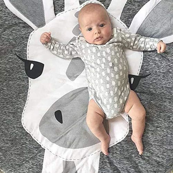 Lekmatta för baby Lekmatta i bomull Lekmatta i bomull 95cm （Giraff）