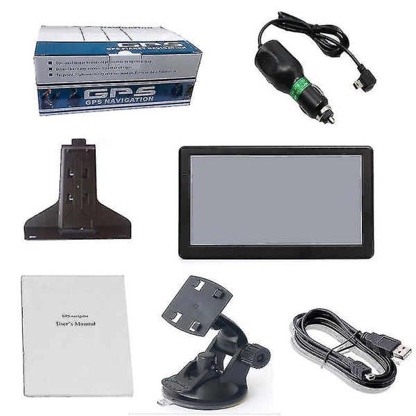 5/7 tommers berøringsskjerm bil lastebil Sat Hd 8gb 256mb Auto Rv GPS-navigasjonssystem Kart over flere regioner 5 Inch Australia