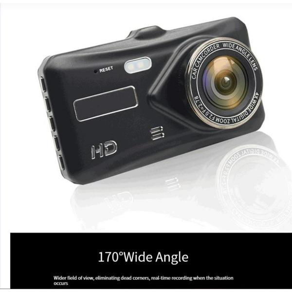 Dashcam IPS Dual Lens 1080p Touch Screen Dashcam med 32GB kort WiFi Super Night Vision Parkeringsläge 170° vidvinkel gravity sensor Dashcam